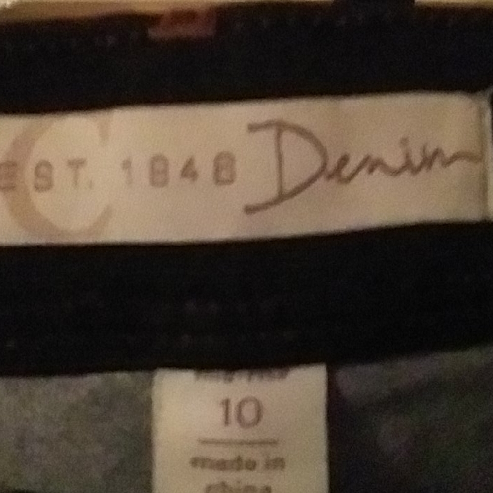 Denim size 10 blue jeans like new clean